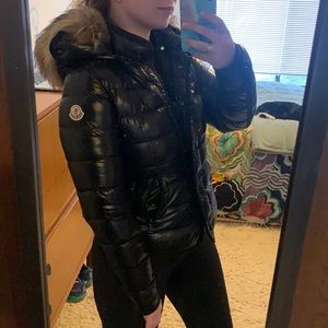 Moncler Armoise Down Puffer Black Authentic